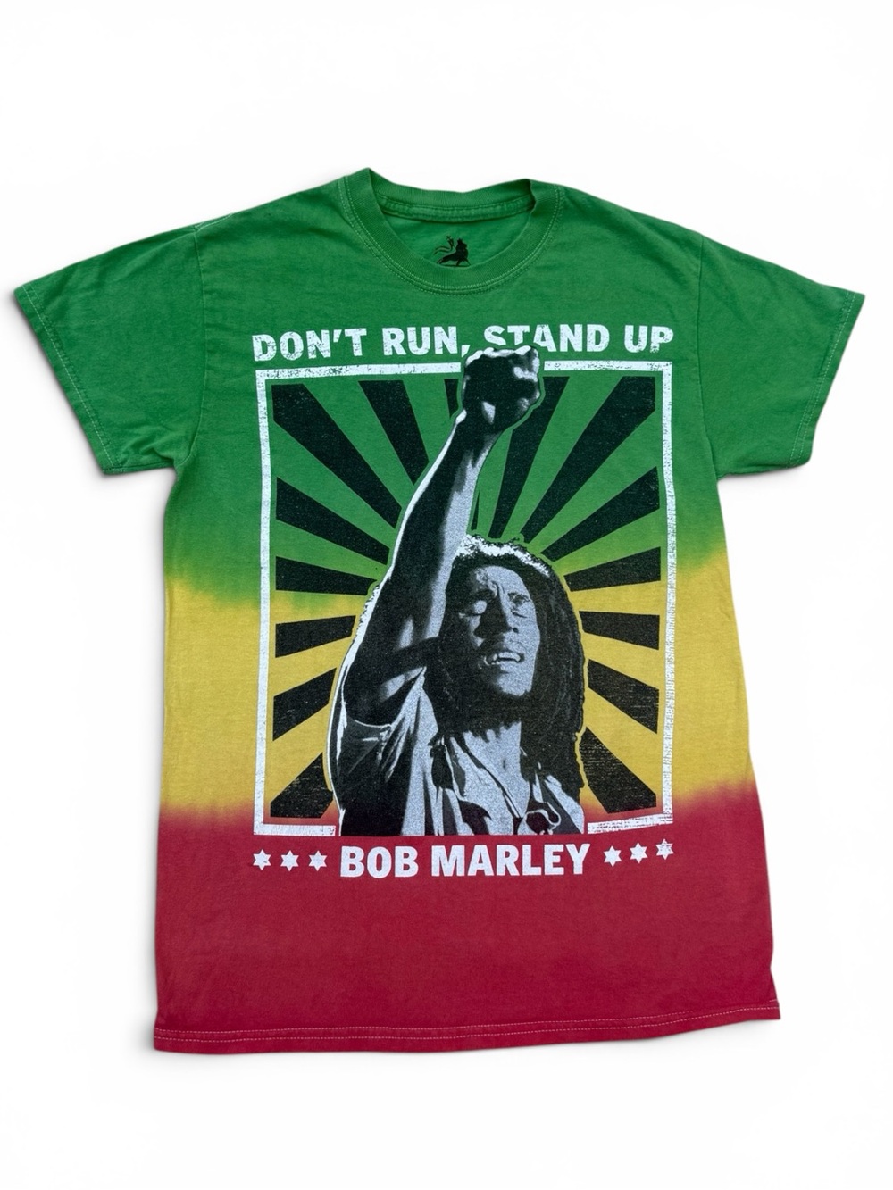 Bob Marley Zion Rootswear “Don’t Run, Stand Up” TieDye T-Shirt Small
